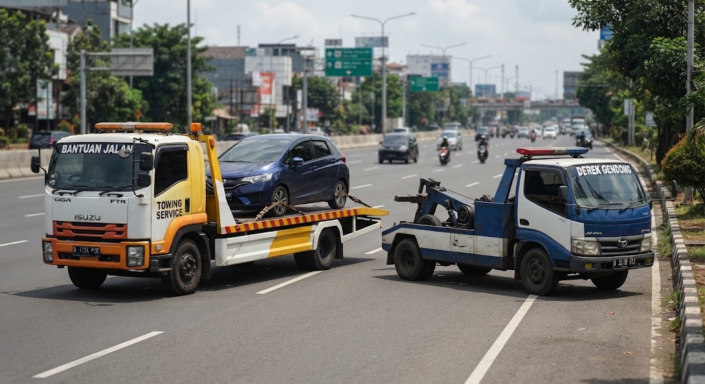 Perbedaan Mobil Towing dan Mobil Derek: Apa Bedanya?